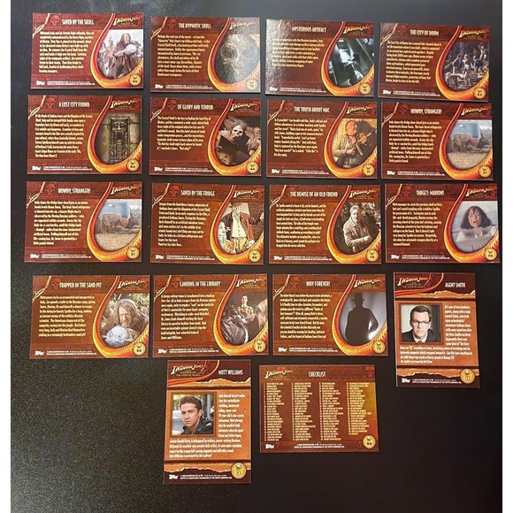 Indiana Jones 2008 Topps Lot of 20 Trading Cards Kingdom of the Crystal Skull - Picture 2 of 6